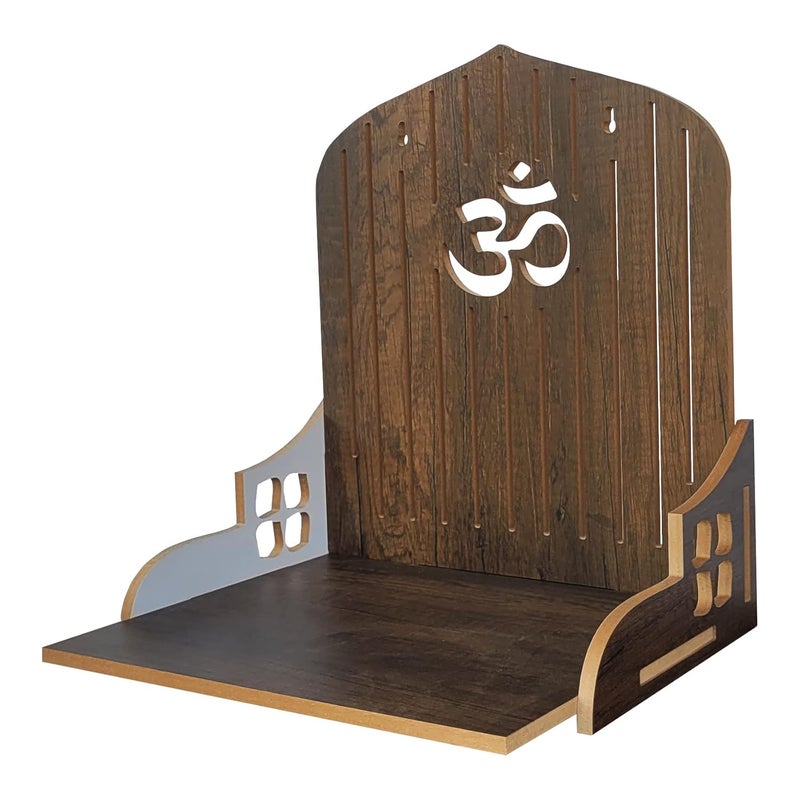 LINGAZ معبد بوذا الخشبي الصغير الجميل المصنوع يدويًا للمنزل والمكتب - Image 3