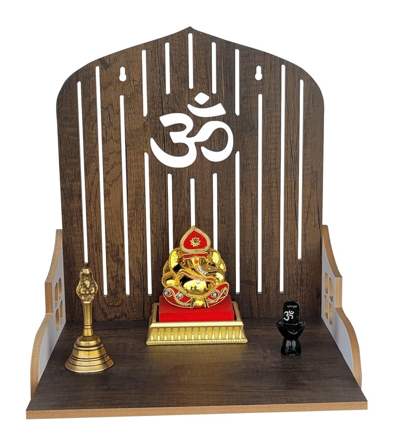 LINGAZ معبد بوذا الخشبي الصغير الجميل المصنوع يدويًا للمنزل والمكتب - Image 2