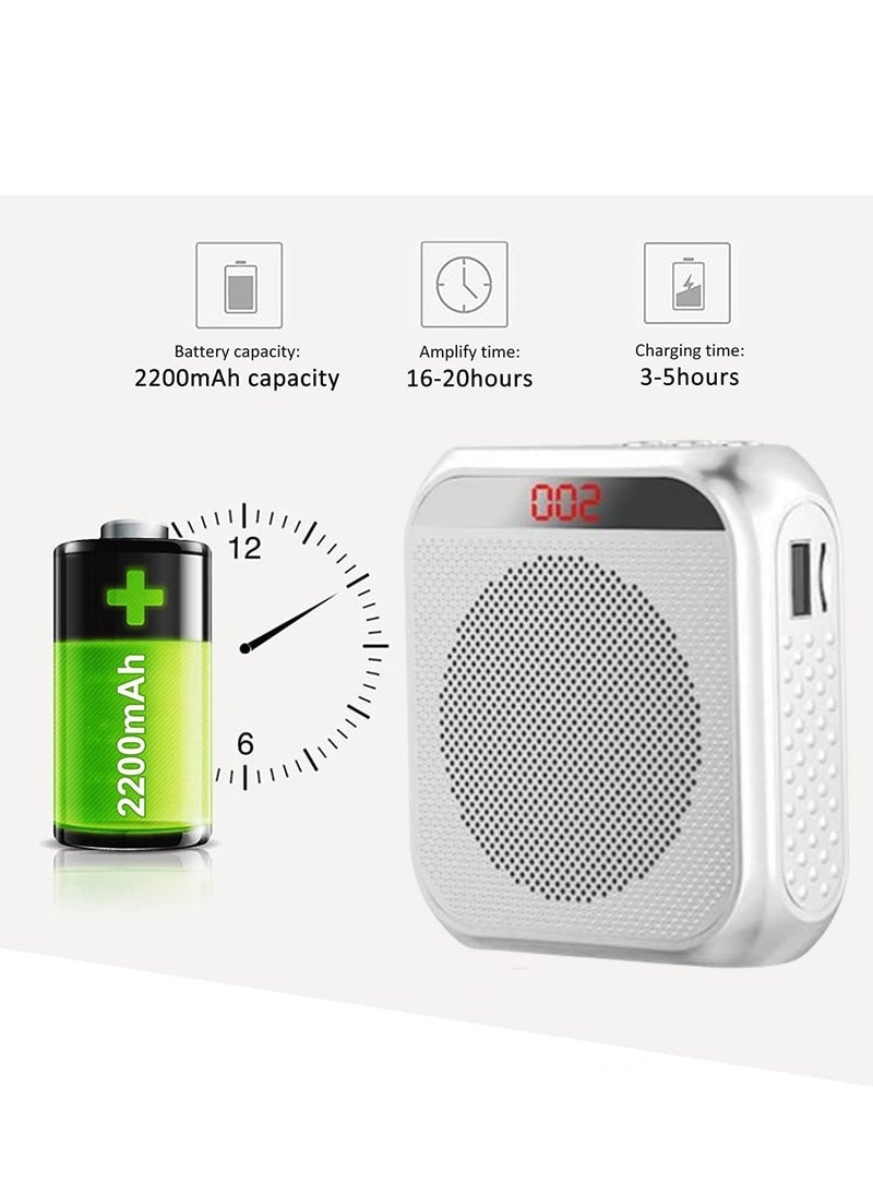 TRASSLE Portable Voice Amplifier for Teachers, Rechargeable Microphone for Teachers, Small Speaker Amplifier with Wired Microphone, PA System for Outdoors, Teaching, Meeting, Presentation, etc  - Image 5