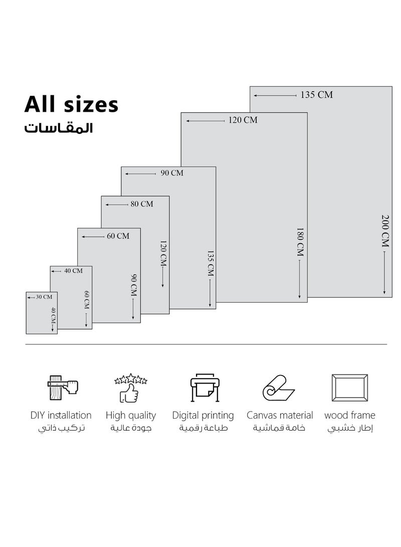 مودكلاس لوحة جدارية كانفس بتصميم تجريدي - Image 3
