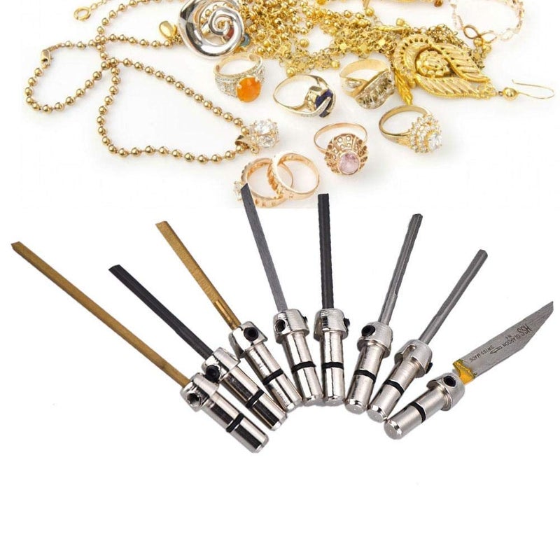 Sorandy Jewelry Engraver Tools,Engraving Cutting Bits for Pneumatic Impact Engraving Machine Jewelry Tool Edge Tungsten Steel Carving Graver Knife - Image 3