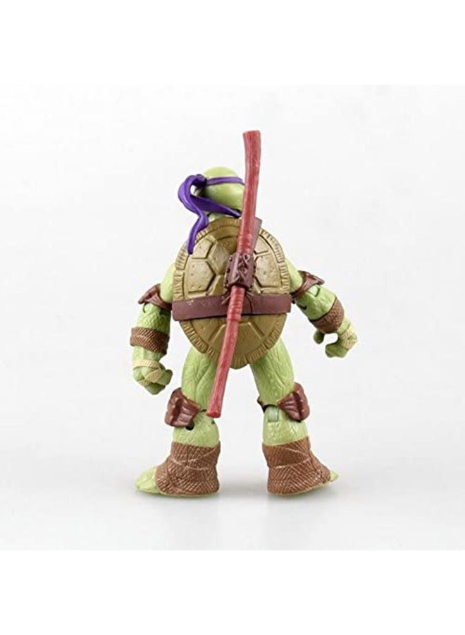 4pcs set Mini Turtles Actions Figure Cartoon Tartaruga Ninja collect toppers party decorations home decors - Image 4