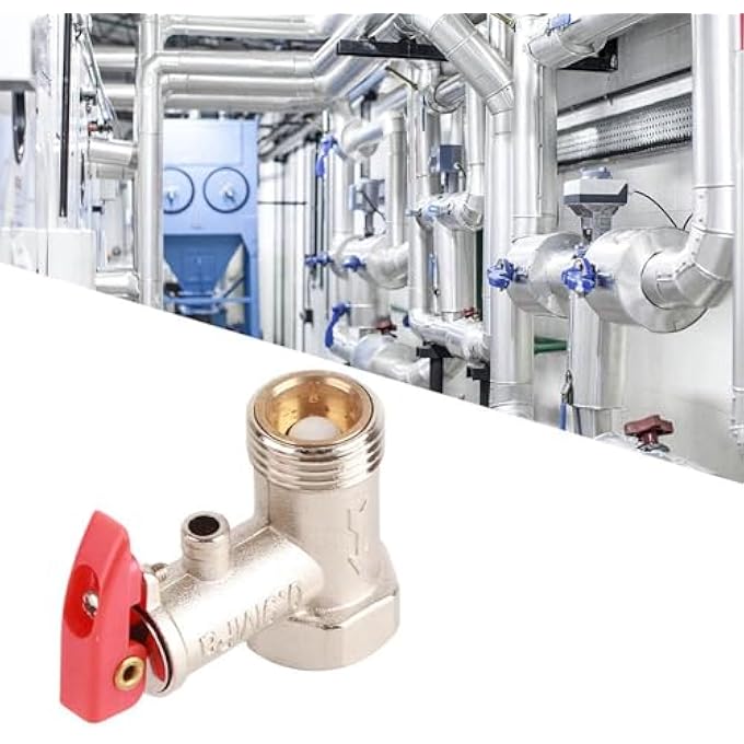 G1/2IN BRASS SAFETY VALVE SET 100Ƒ 0.9MPA PRESSURE RELIEF DEVICE PREVENTS EXPLOSION FOR ELECTRIC WATER HEATER CHECK VALVE ENERGY SAVING - Image 3