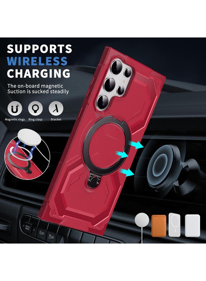 S-TOP Case For Samsung Galaxy S22 Ultra 5G Frosted MagSafe Holder Phone Case - Image 2