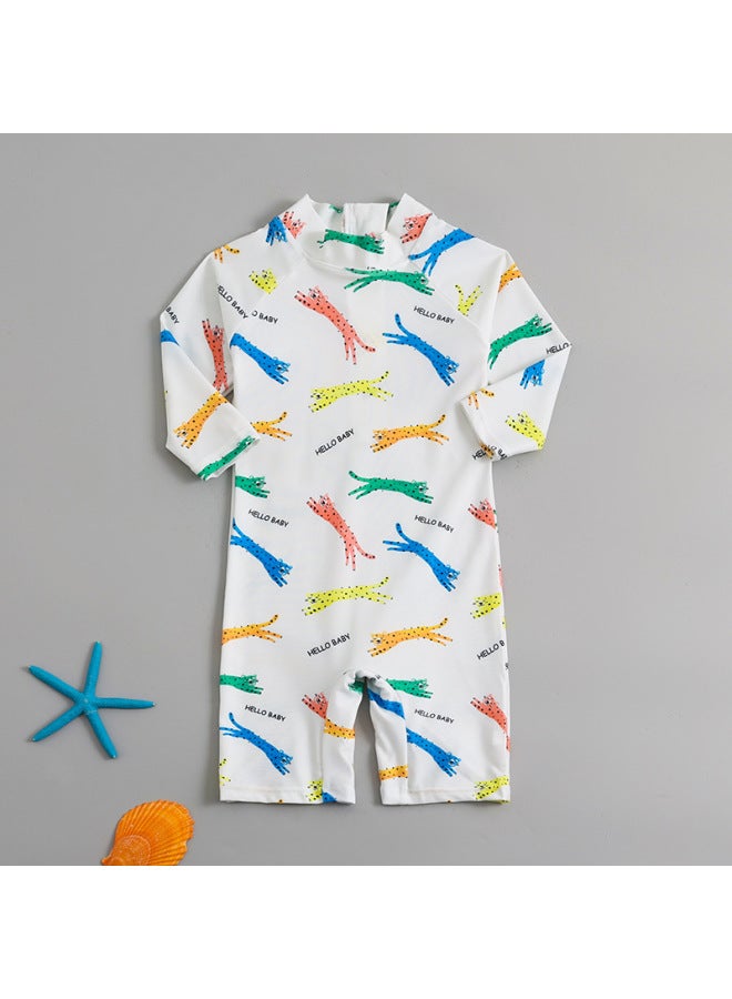 Children's Swimsuit, Boy's One-piece, Cute Baby Swimsuit For Small And Medium-sized Children, Women's Sun Protection Quick-drying Swimsuit