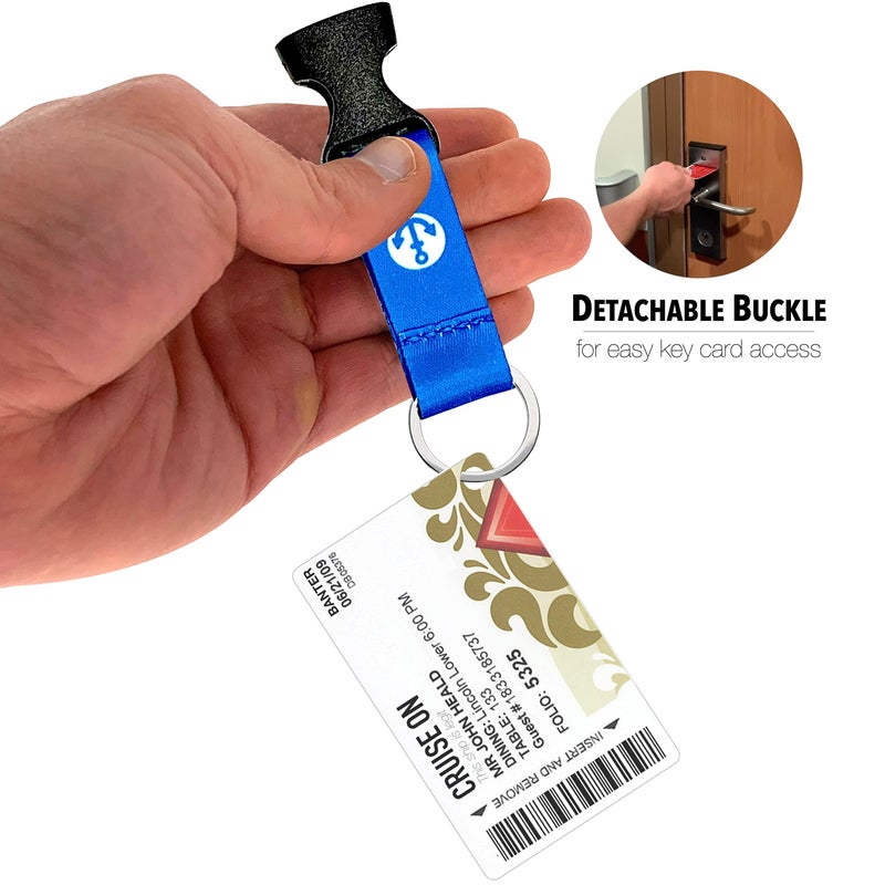 Cruise On Cruise Lanyard for Ship Cards â€“ 2-Pack Retractable Badge & Waterproof Key Card Holder for Ship Cards â€“ Cruise Essentials 2026-2027, Perfect for Travel & Vacation (Blue Ship & Royal) - Image 4