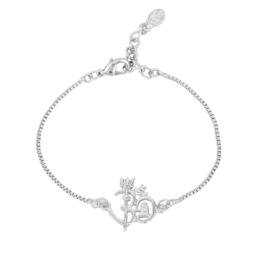 Estele Jewellery Bracelets for Men and Women Rhodium Plated Shivay Om Charm Bracelet Jewellery-102151-IR BR - Image 1