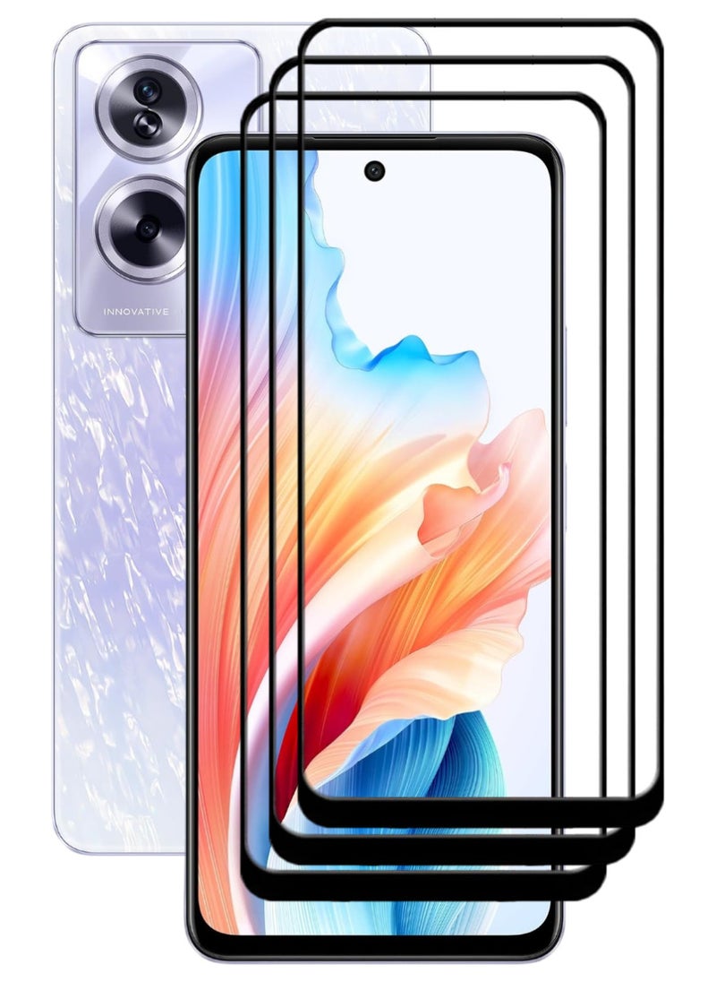 ACLIX 3 Pieces Antistatic ESD Dustproof Premium Quality High Definition Tempered Glass Screen Protector Designed For Oppo A79 - Image 1