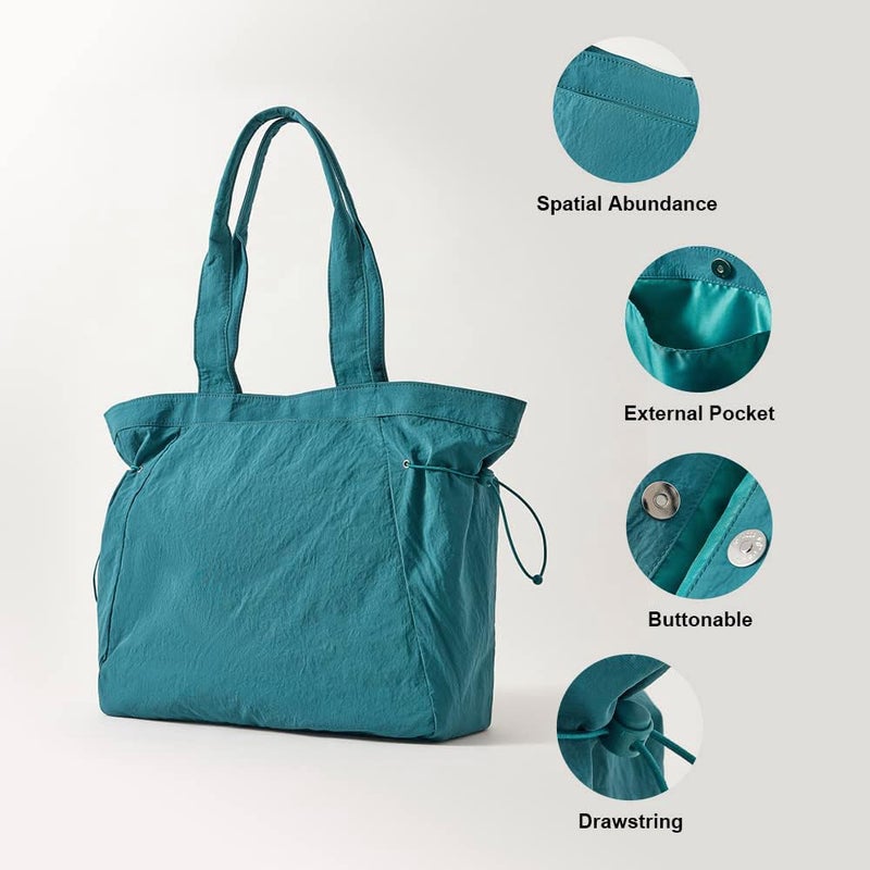 VAKAER Tote Bag for Women, 18L Side Cinch Shopper Handbag, Large Hobo Handbag, Lightweight Shoulder Bags for Work, Workout, Gym, Travel - Image 4