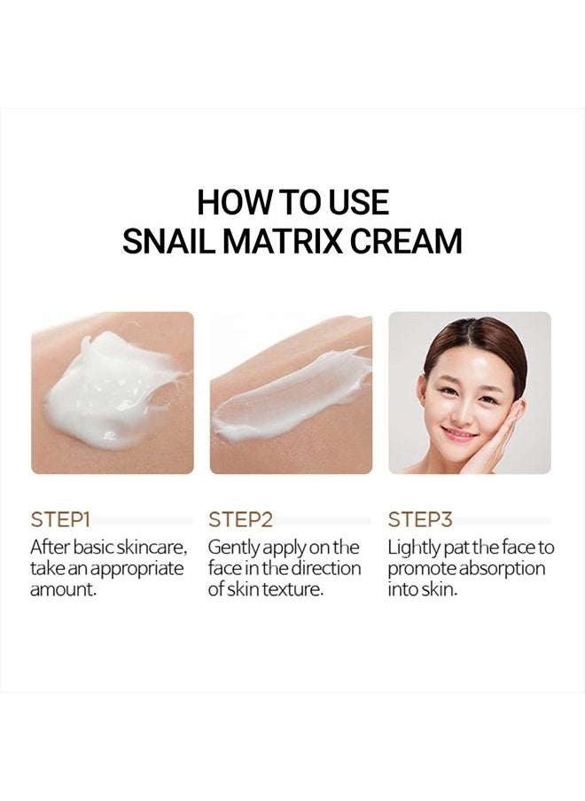 SCINIC - Snail Matrix Cream 1.69 fl oz (50m) | Super-Moist Cream for Skin Elasticity that Absorbs Quickly without Stickiness | Moisturizing & Firming Snail Cream | Korean Skincare - Image 1