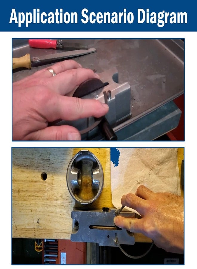 Qagea Manual Piston Ring Filer includes 120 Grit Carbide Grinding Wheel Replace 66785 66786 - Image 5