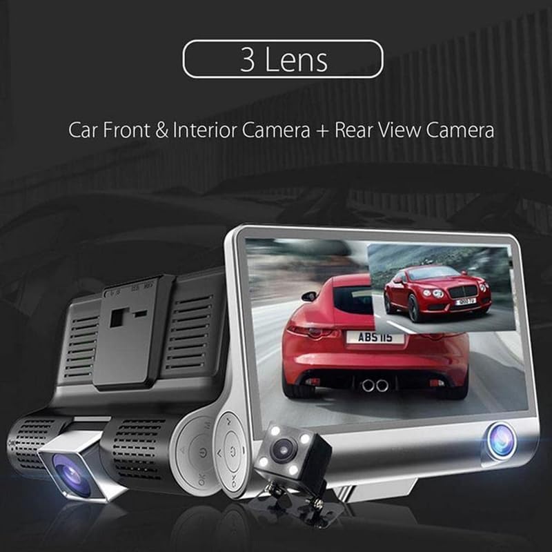 Drumstone 𝟏𝟓 𝐘𝐞𝐚𝐫𝐬 𝐆𝐮𝐚𝐫𝐚𝐧𝐭𝐞𝐞 1080P Dual Dash Cam Front & Rear with G-Sensor, Motion Detection, Loop Recording, Night Vision, ide-Angle Lens, Parking Monitor,4” Display for Car Security - Image 4