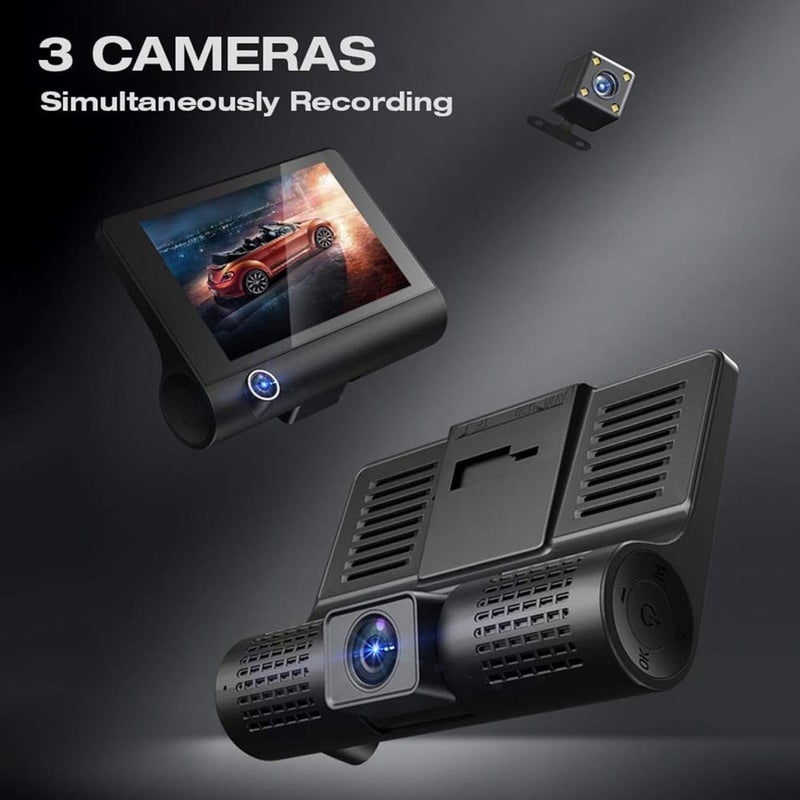 Drumstone 𝟏𝟓 𝐘𝐞𝐚𝐫𝐬 𝐆𝐮𝐚𝐫𝐚𝐧𝐭𝐞𝐞 1080P Dual Dash Cam Front & Rear with G-Sensor, Motion Detection, Loop Recording, Night Vision, ide-Angle Lens, Parking Monitor,4” Display for Car Security - Image 3