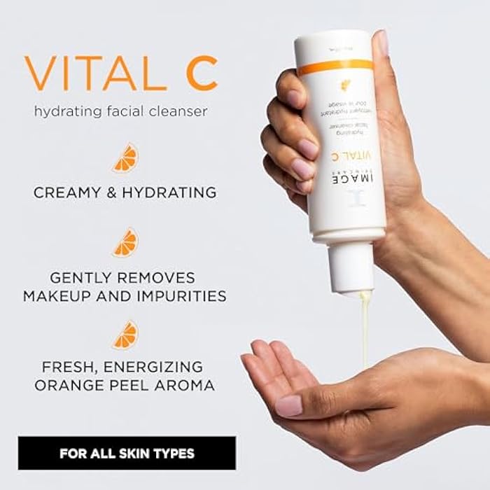 IMAGE Skincare, VITAL C Hydrating Facial Cleanser, Gentle Face Wash with Vitamin C, E and A - Image 2