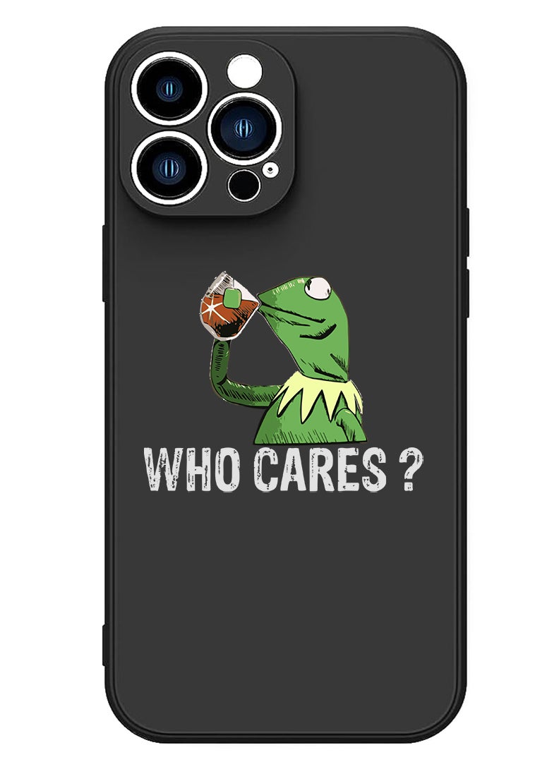 Theodor Protective Slim Fit Case Liquid Silicone Cover with Full Body Protection Anti-Scratch Shockproof Case For iPhone 14 Pro Black  - wil;d tracker copy - Image 1