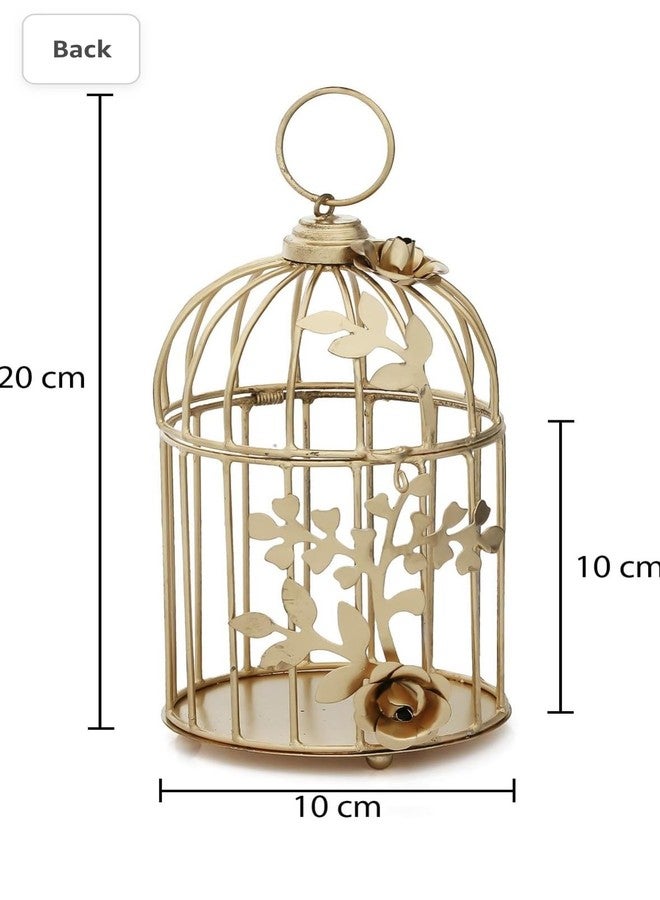 AGAAS ENTERPRISES Metal Bird Cage Tea Light Candle Holder | Hanging Lantern for Christmas, Home, Balcony & Festive Decoration - Image 3