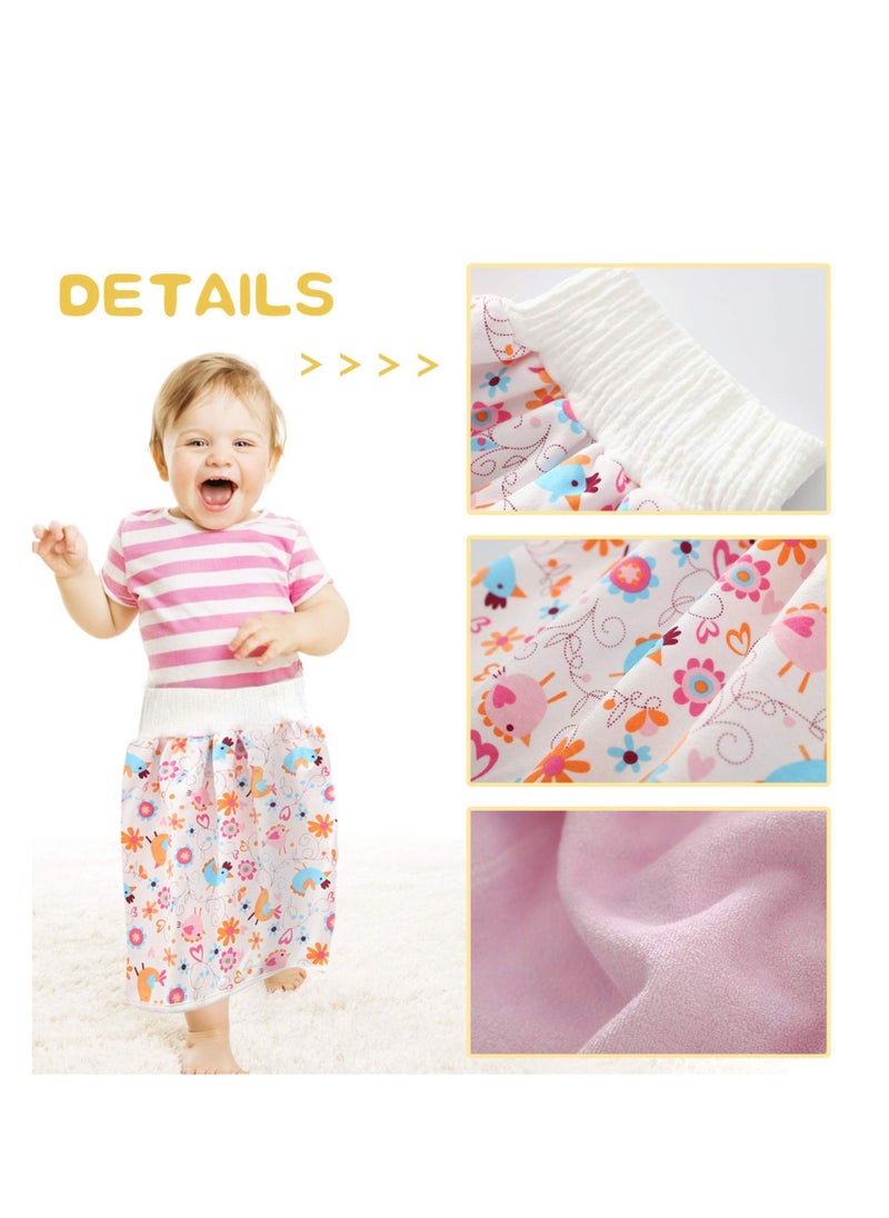 SYOSI Diaper Pants for Baby Cotton Training Pants Diaper Skirt Shorts Waterproof Cloth Diapers Night Time  - Image 2