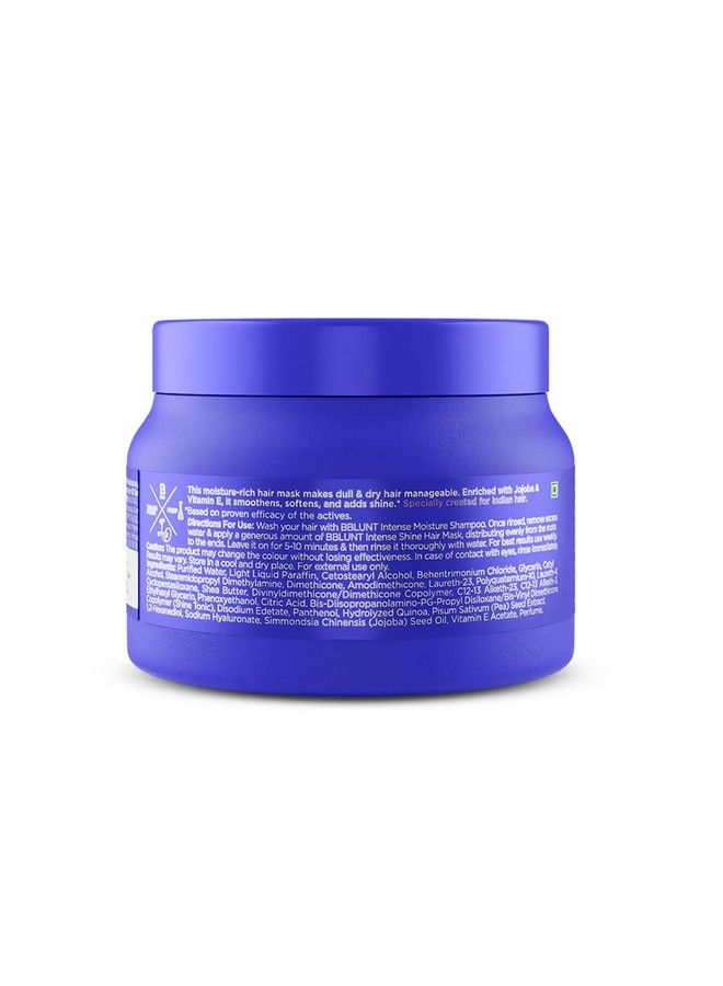 BBLUNT Intense Moisture Hair Mask With Jojoba Oil & Vitamin E For Nourished & Shiny Hair 250 G - Image 3
