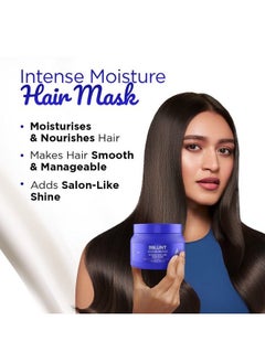 BBLUNT Intense Moisture Hair Mask With Jojoba Oil & Vitamin E For Nourished & Shiny Hair 250 G  - Image 5