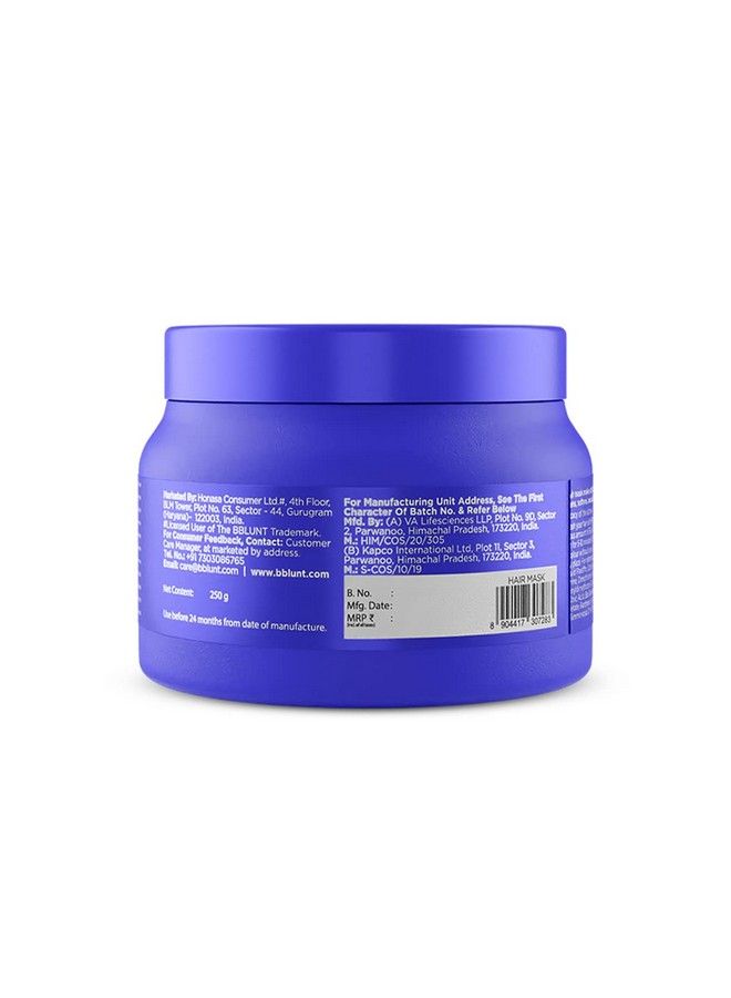 BBLUNT Intense Moisture Hair Mask With Jojoba Oil & Vitamin E For Nourished & Shiny Hair 250 G - Image 4