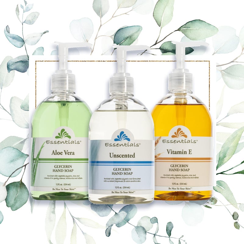 Essentials Glycerin Liquid Hand Soap, Unscented, 12-Fluid Ounce, Pack of 3 - Image 5