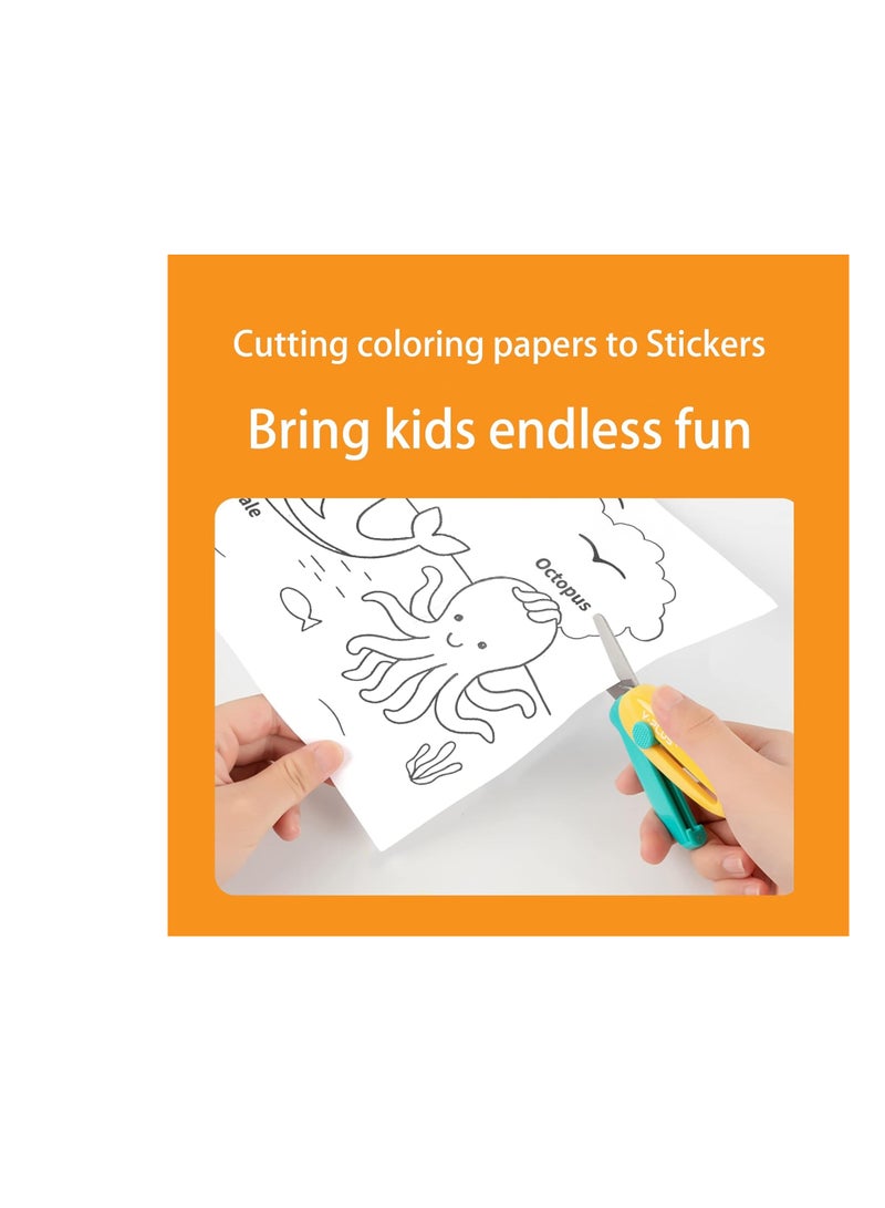 YPLUS,Coloring Paper Roll for Kids, Toddler Drawing Paper Roll, Squeaky Clean Sticky Wall Painting Stickers Set for Gift, 120 * 11.8 Inch Animal - Image 3