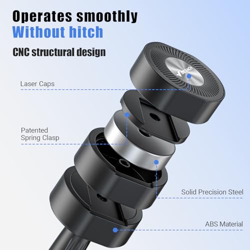 Merach مجموعة دمبل MERACH من 2، وزن قابل للتعديل، مقبض مضاد للانزلاق، ألوان ماكرون، كل منها 2.2/4.4/6.6/8.8 رطل، 4 في 1 أوزان يدوية للنساء في المنزل، أسود - Image 5