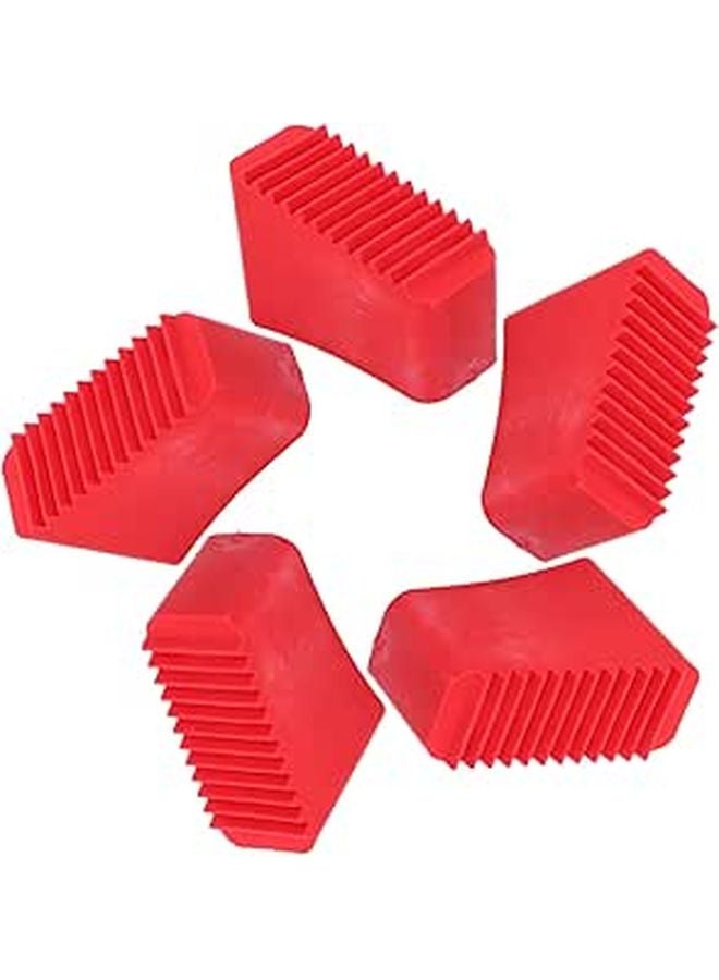 Non Slip Ladder Feet Pads 5 Pack Rubber Covers for Stability Safety Home Office Commercial - Image 1