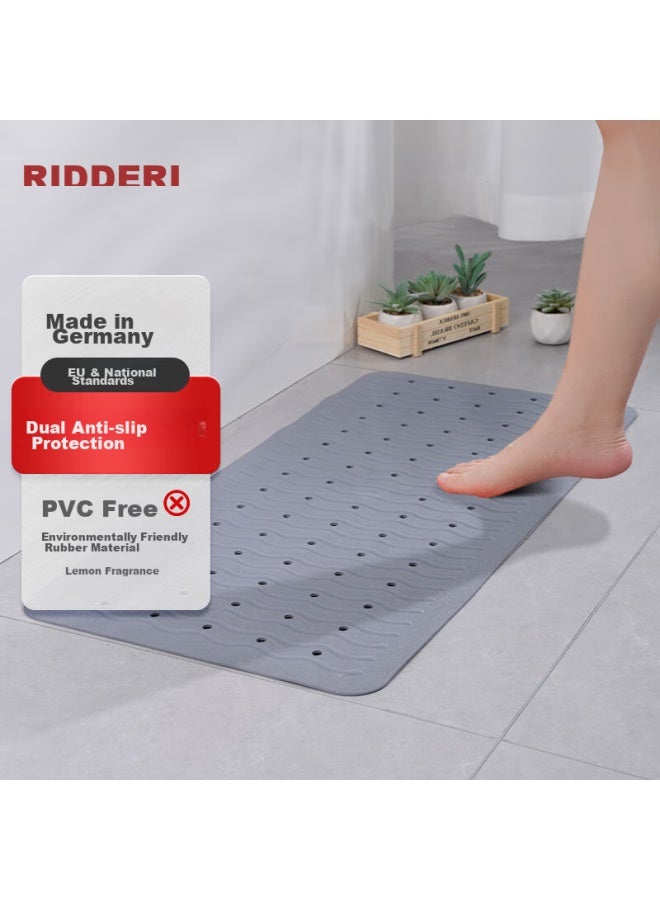 Ridder German Imported Bathroom Non-slip Mat, Anti-slip Shower Mat For Pregnant Women And Children, Cool Gray, 38*80cm - Image 1