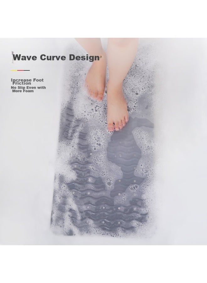 Ridder German Imported Bathroom Non-slip Mat, Anti-slip Shower Mat For Pregnant Women And Children, Cool Gray, 38*80cm - Image 2