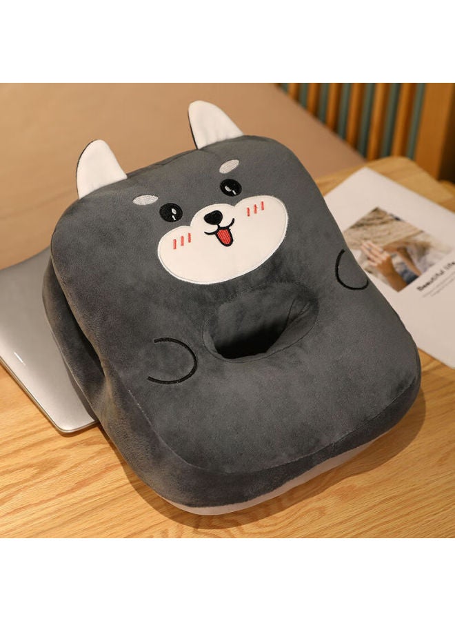 Avivi Aiwei Nap Pillow, Elementary School Student Prone Sleeping Pillow, Office Nap Aid, Children's Sleeping Hug Pillow, Small Pillow, Smile Husky - Image 1