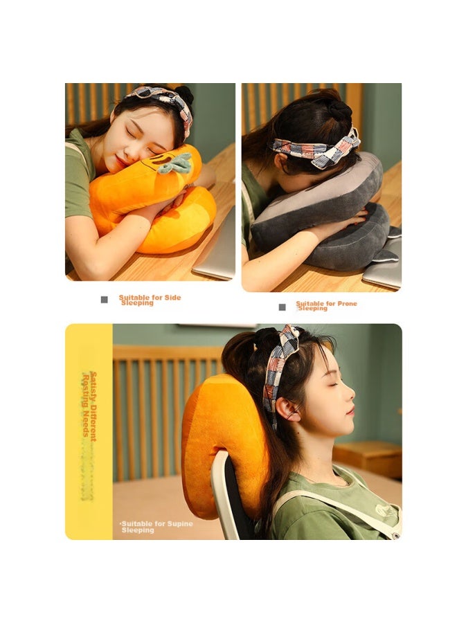 Avivi Aiwei Nap Pillow, Elementary School Student Prone Sleeping Pillow, Office Nap Aid, Children's Sleeping Hug Pillow, Small Pillow, Smile Husky - Image 3