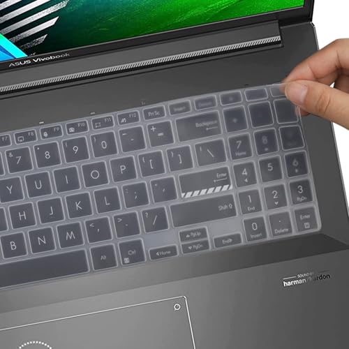 OJOS Keyboard Cover for ASUS VivoBook Pro 16X M6501 M3500 K3500 M6500 K6602 K6604 K3605 M1605 F1605 X1605 M1603 F1603 X1603 16", 15X K571GT M1502 M1503 K3502 M3502 K6501 M6501 K6502, Clear - Image 5