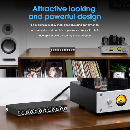 Nobsound 9-Band Stereo EQ Preamp: HiFi Equalizer Audio Processor with Tone Controls | 111dB SNR | 0.001% THD | 2 RCA in/Out | for Home Stereo Audiophiles (EQ9) - Image 5