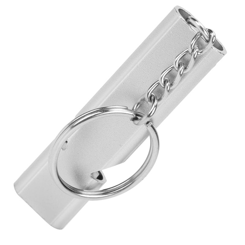 Outdoor Survival Whistle: 120 Db Dual-Tube Aluminum Alloy - Anodized Fade-Resistant Portable Keychain Whistle for Camping Hiking Outdoor Emergency & Professional Use - Image 1