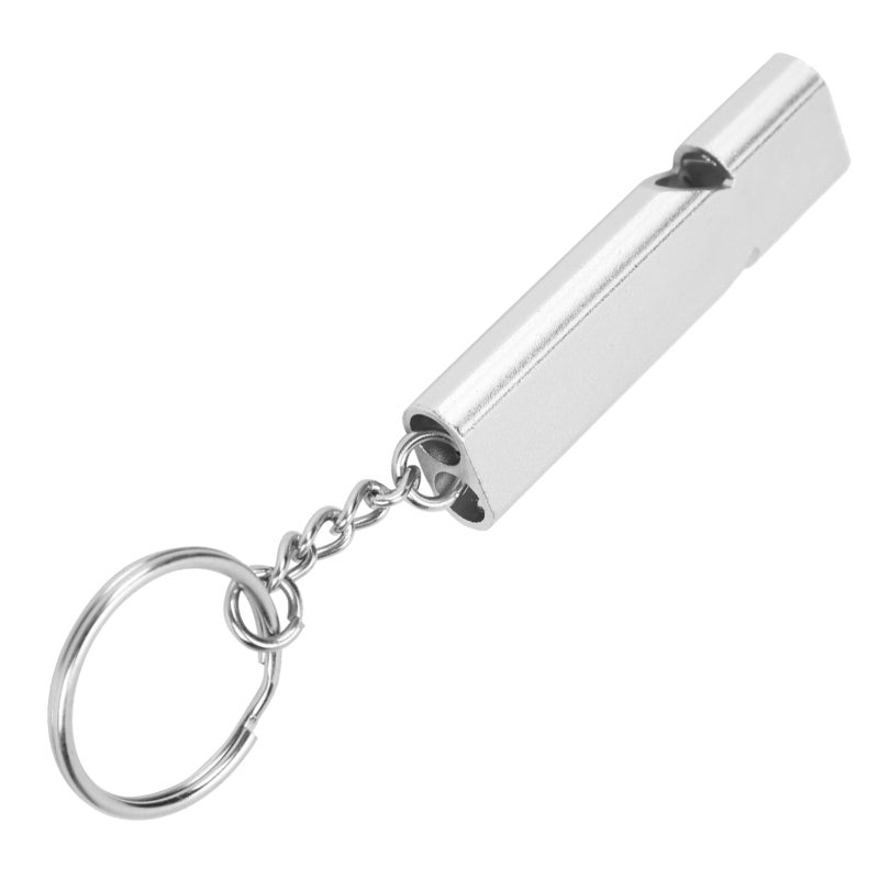Outdoor Survival Whistle: 120 Db Dual-Tube Aluminum Alloy - Anodized Fade-Resistant Portable Keychain Whistle for Camping Hiking Outdoor Emergency & Professional Use - Image 5