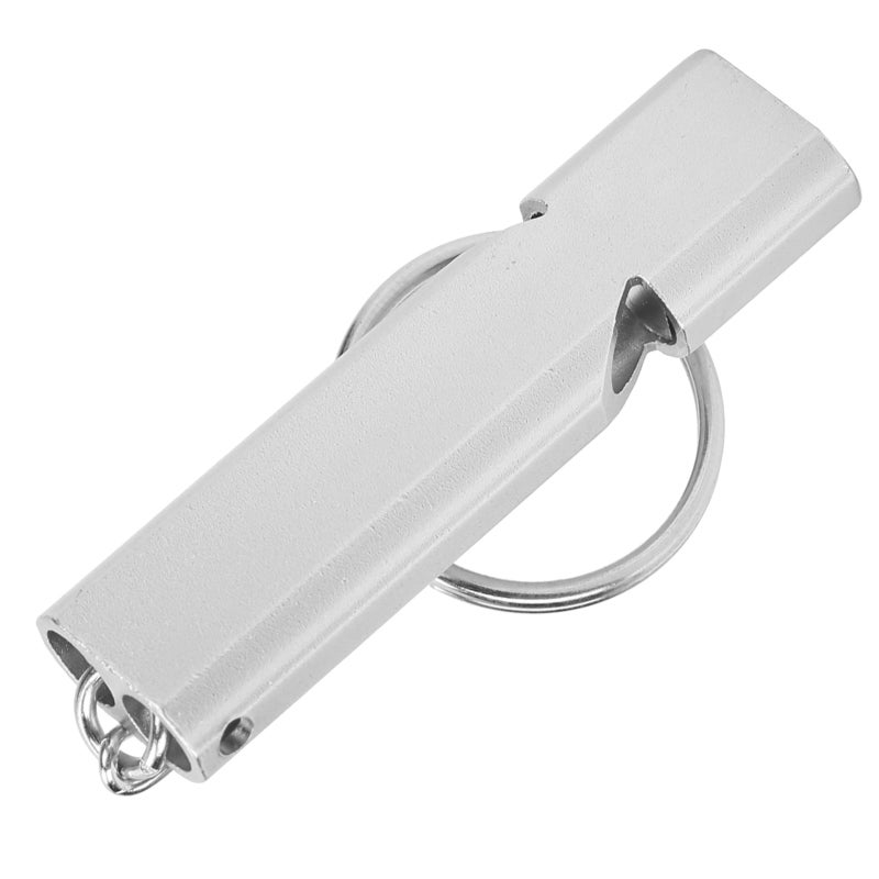 Outdoor Survival Whistle: 120 Db Dual-Tube Aluminum Alloy - Anodized Fade-Resistant Portable Keychain Whistle for Camping Hiking Outdoor Emergency & Professional Use - Image 4