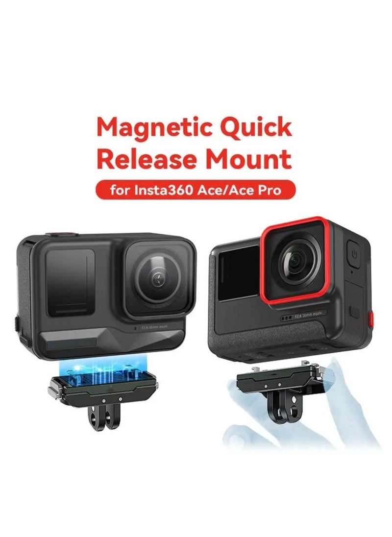 Generic - Bracket For Insta360 Ace/Ace Pro Magnetic Mount Extension Base Quick Release Action Camera Holder Insta360 Ace Accessories - Image 1