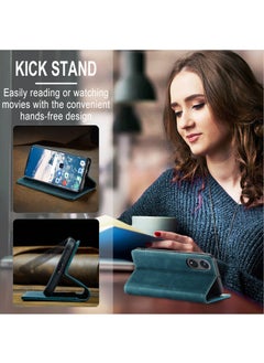 CaseMe Case Suitable for OPPO Reno 8T 5G PU Leather Case Hidden Bracket Magnetic Adsorption Flip Wallet Cover  - Image 5