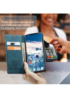 CaseMe Case Suitable for OPPO Reno 8T 5G PU Leather Case Hidden Bracket Magnetic Adsorption Flip Wallet Cover  - Image 3