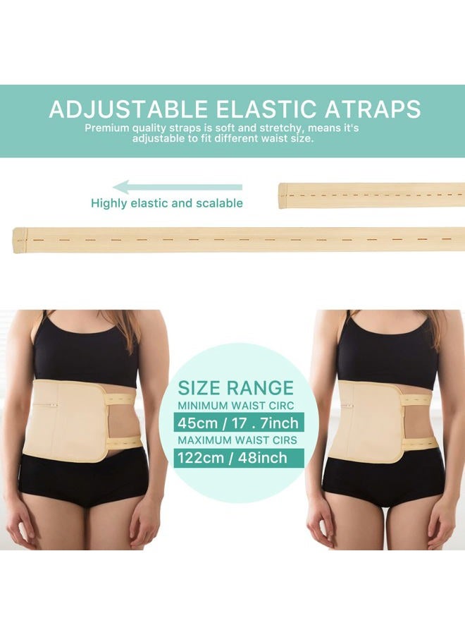 Bieyoc Castor Oil Pack Wrap for Waist, Chest and Thyroid Neck, Reusable Organic Castor Oil Pack for Liver Detox with Adjustable Elastic Strap and Zipper, Anti Oil Leak Essential Oil Pack (Khaki) - Image 5