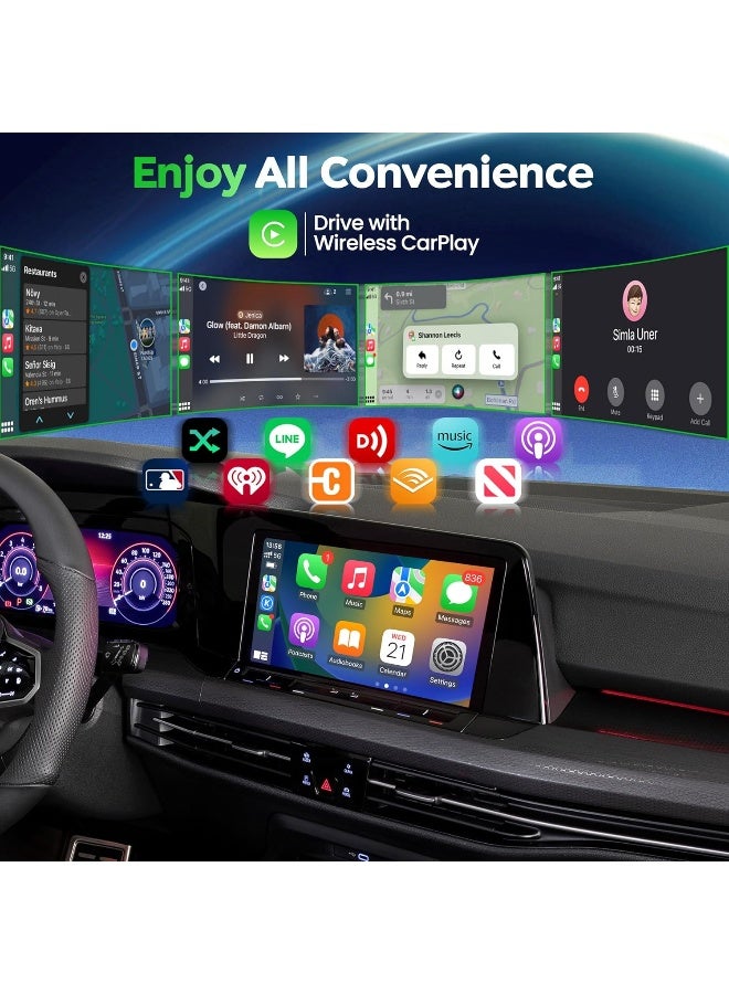 MMBABY MMB Mini Wireless Carplay Adapter, 2024 Upgraded for Apple, Plug & Play, Smallest, Fastest for Converting OEM Wired to Wireless Carplay, Compatible With 2017+ Car Models - Image 5