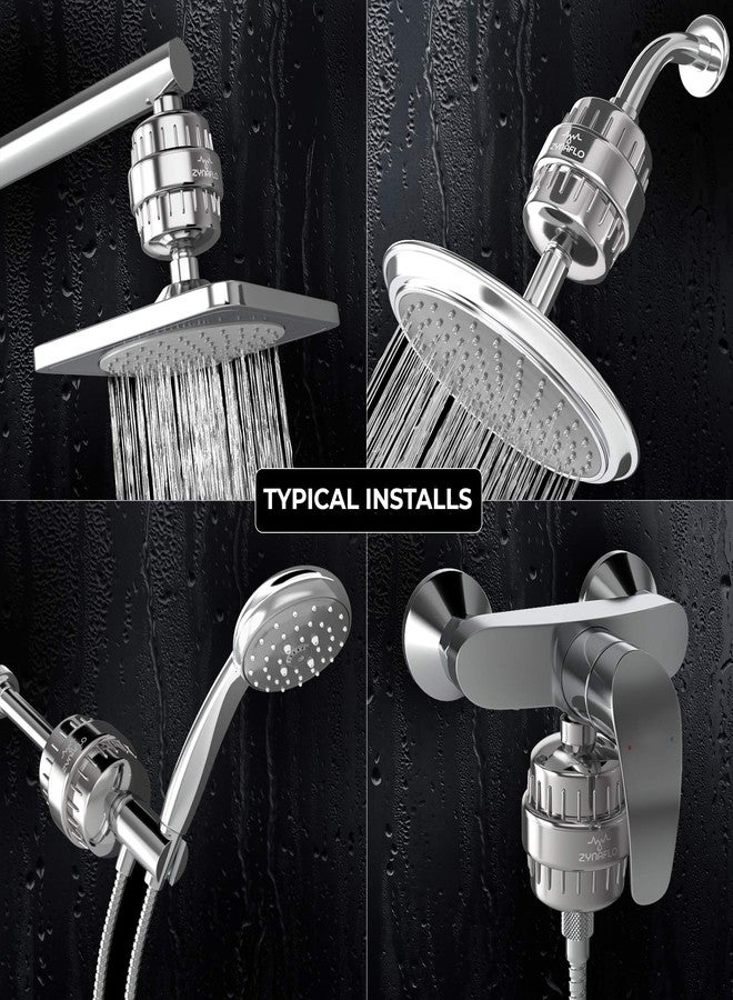 ZYNAFLO 15-Stage Shower Filter for Hard Water, Chlorine and Heavy Metals - Image 5