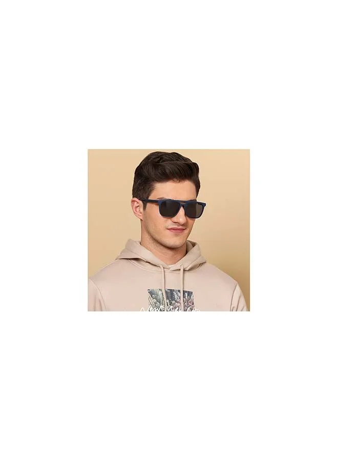 VINCENT CHASE Mirage Full Rim Wayfarer Frame Polarized & UV Protected Sunglasses VCS12644 - 57mm - Blue