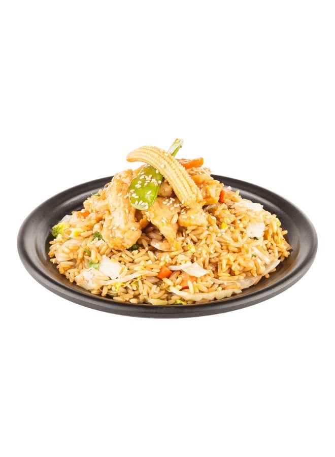 Restaurantware Voga 12 x 12 x 1.2 Inch Serving Plates, 10 Round Dinner Plates - Premium, Mimics The Look Of Black Stone, Black Melamine Serving Platters, Serve Hot Or Cold Food, For All Occasions  - Image 2