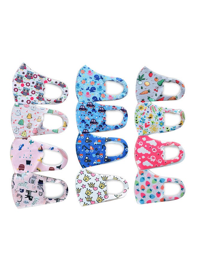 NIBEMINENT 12 pcs Protective Patterned Face Mask - Image 3