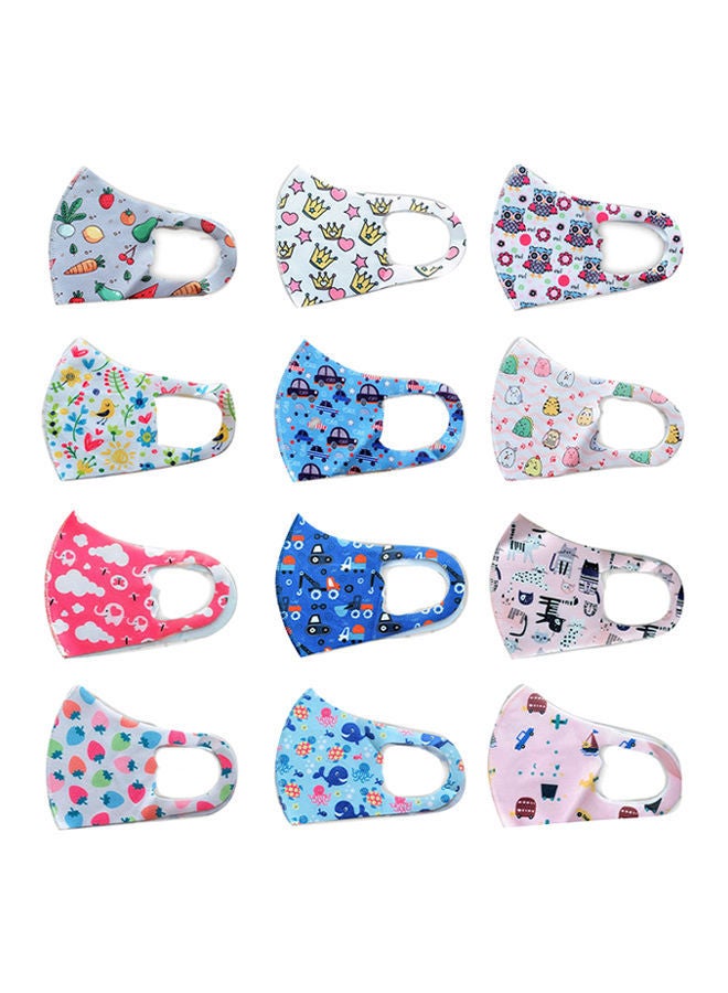 NIBEMINENT 12 pcs Protective Patterned Face Mask - Image 2