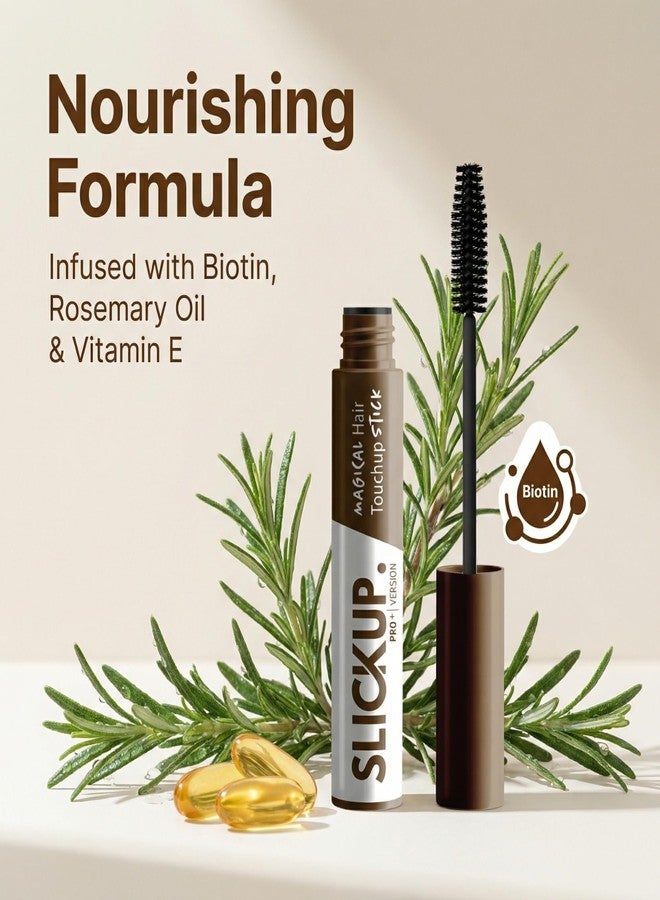 SLICKUP Hair Touch Up Stick Temporary Color, Gray Hair Coverage, Hair Colour Stick, White Hair Coverage, Hair Mascara, Beard & Root Touch Up (Brown) - Image 3