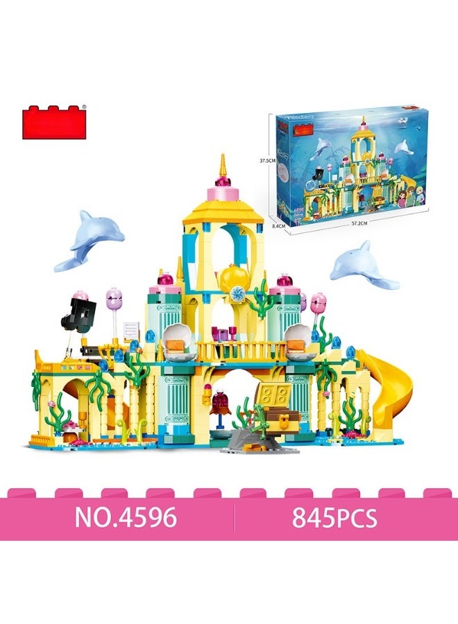 كوجو ‍♀️ مجموعة بناء قصر الحوريات تحت البحر – 845 قطعة - Image 1
