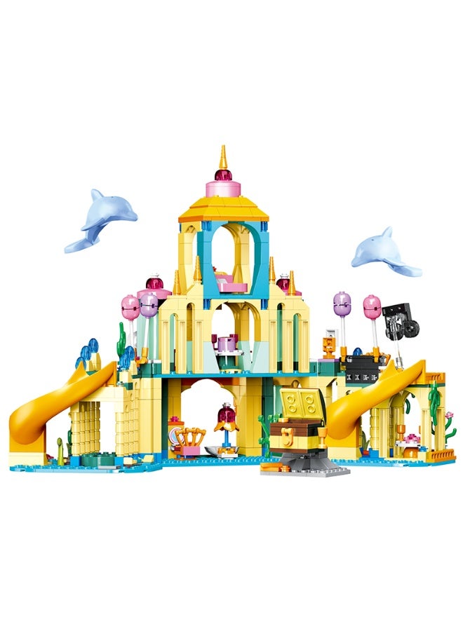 كوجو ‍♀️ مجموعة بناء قصر الحوريات تحت البحر – 845 قطعة - Image 5